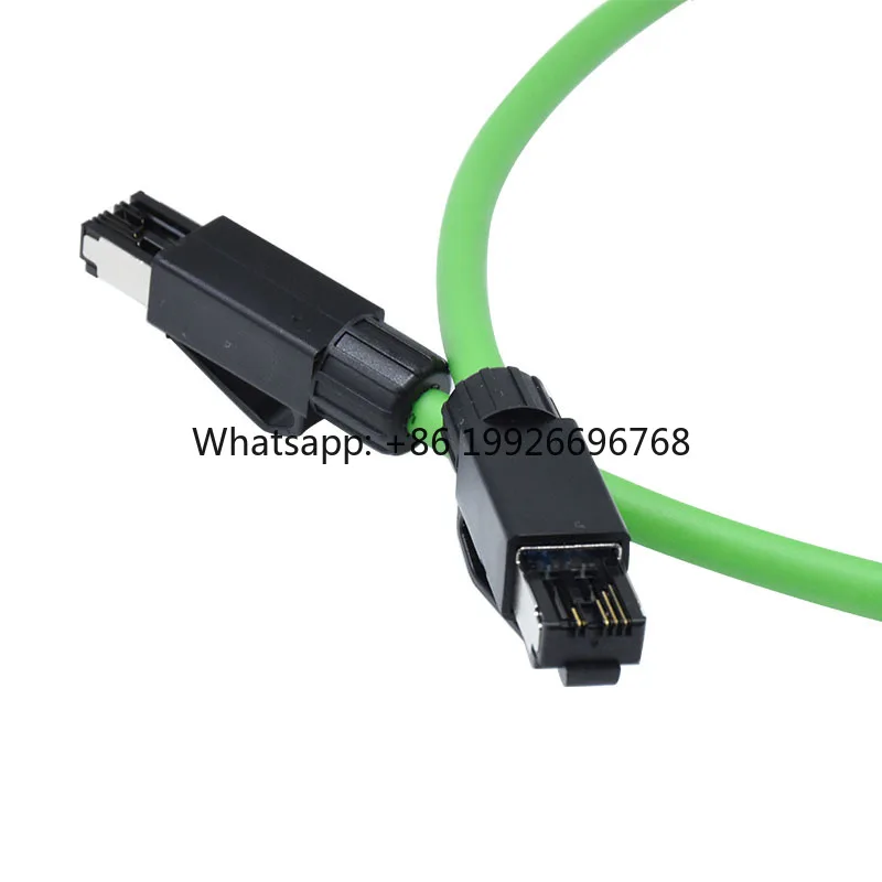 Profinet RJ45 Industrial M8 Cable 180 Degree Shielded CAT6 CAT7 Double-Ended Welding Cordest Din Cable RJ45 Network Interface