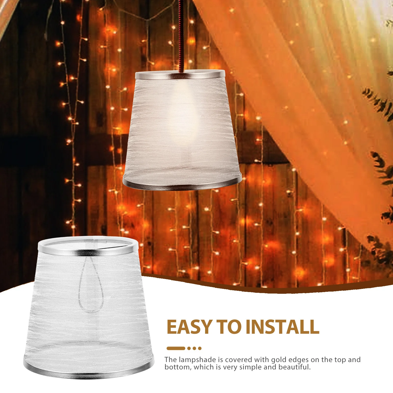 

Small Lampshade Retro Style Drum Lamp Shade for Wall Light Desk Lamp Decorative Cover Small Lampshade Indoor Light Cover