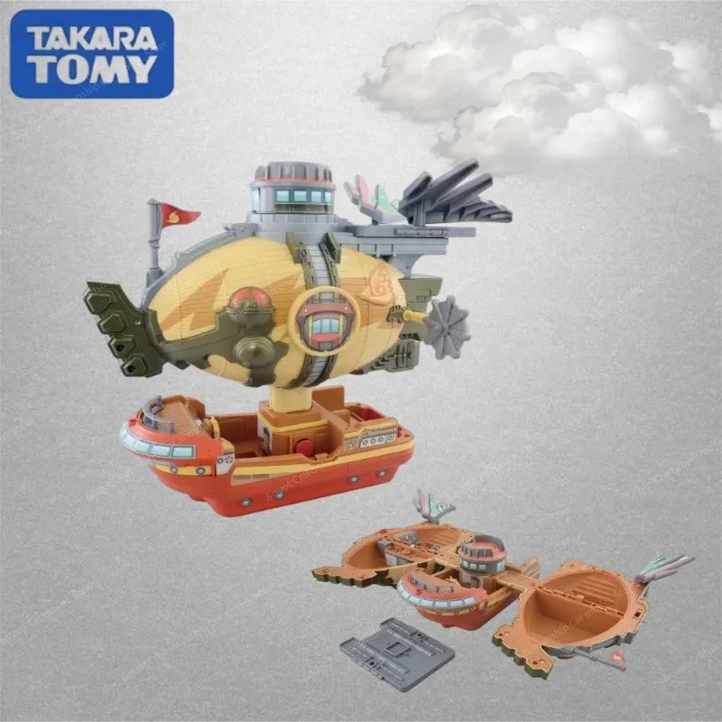 TOMY/Tomica Pokémon Transforming Heroic Shirozou Ship, an animated recreation of the scene, a festive gift, a toy for boys