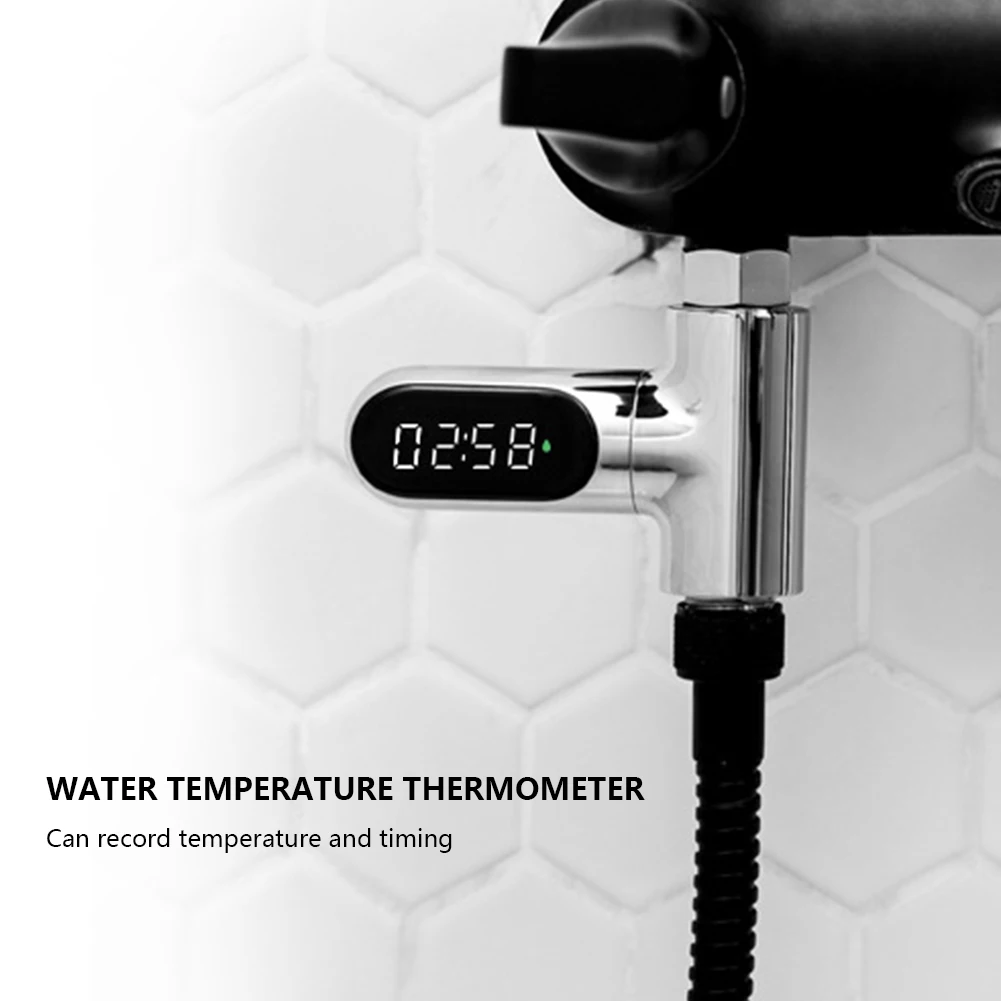 Baby Bath Water Temperature Monitor LED Digital Display Electronic Water Thermometer Water Temperature Meter for Bathroom Shower
