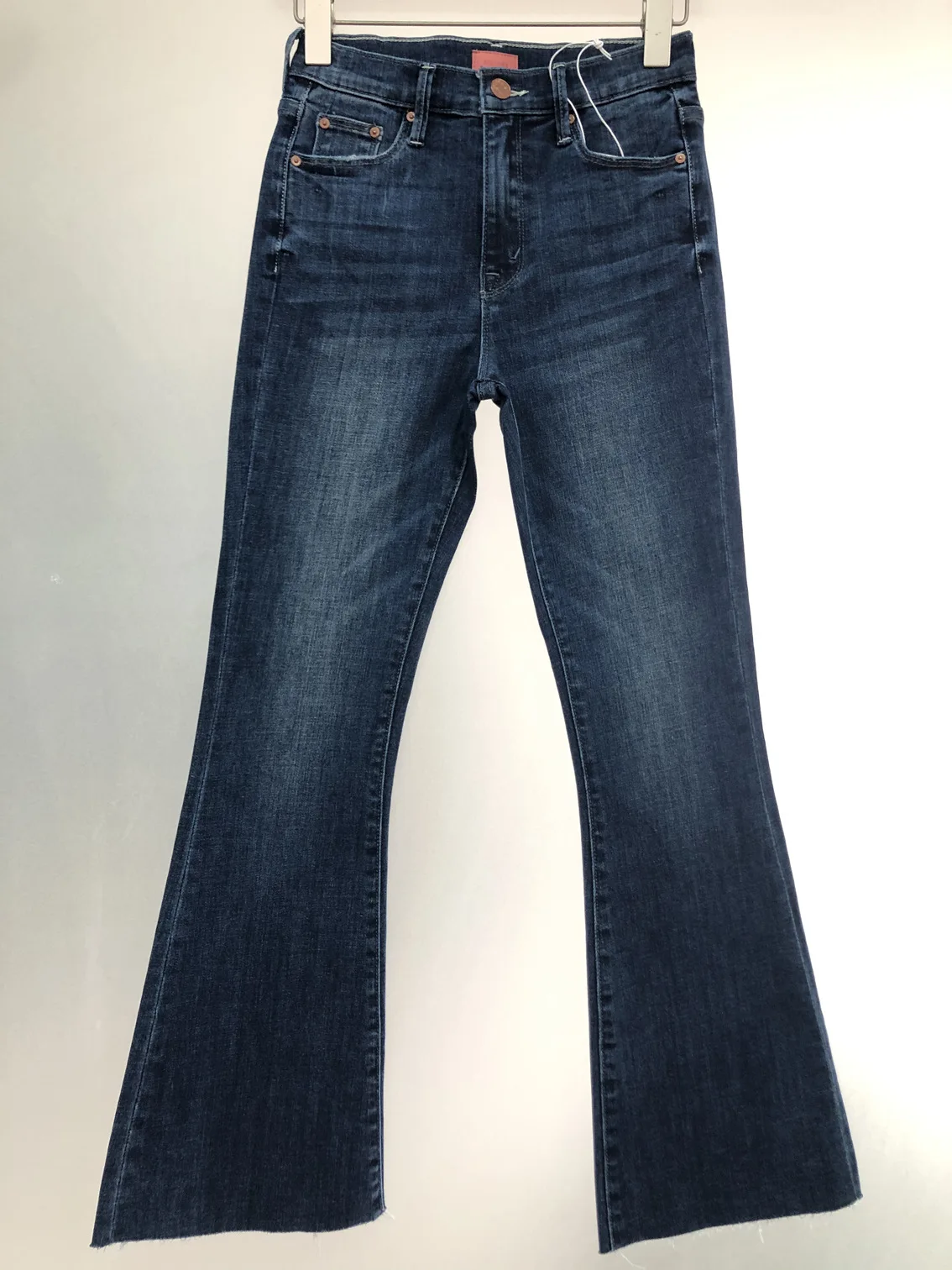 Jeans da donna a vita alta casual pantaloni svasati slim selvaggi pantaloni in denim da donna 2021 novità