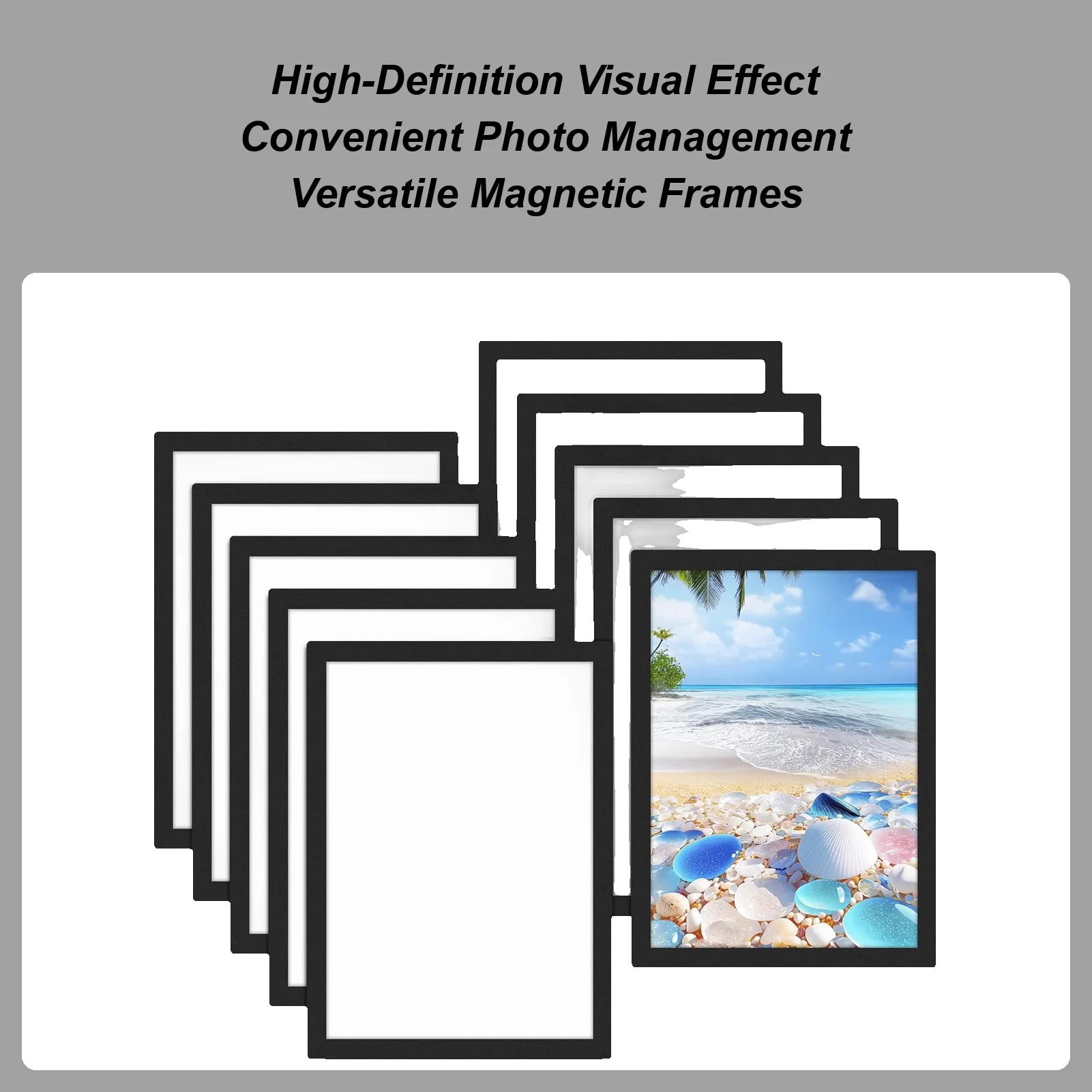Sign Holder Magnetic Information Frame Magnet 20 Pieces A4 Document Holder For Daily Notices Safety Instructions Announcements