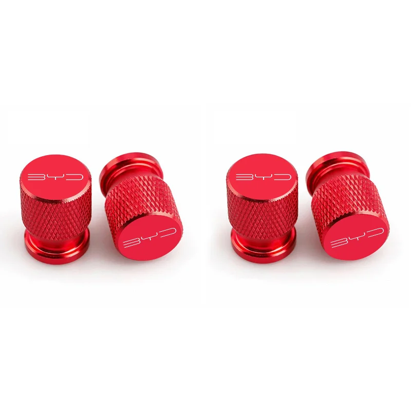 

For BYD Atto 3 Act 3 Tang F3 E6 Dmi Yuan plus Song plus 4pc Car Wheel Tire Valve Caps Tyre Stem Covers Waterproof Accessories