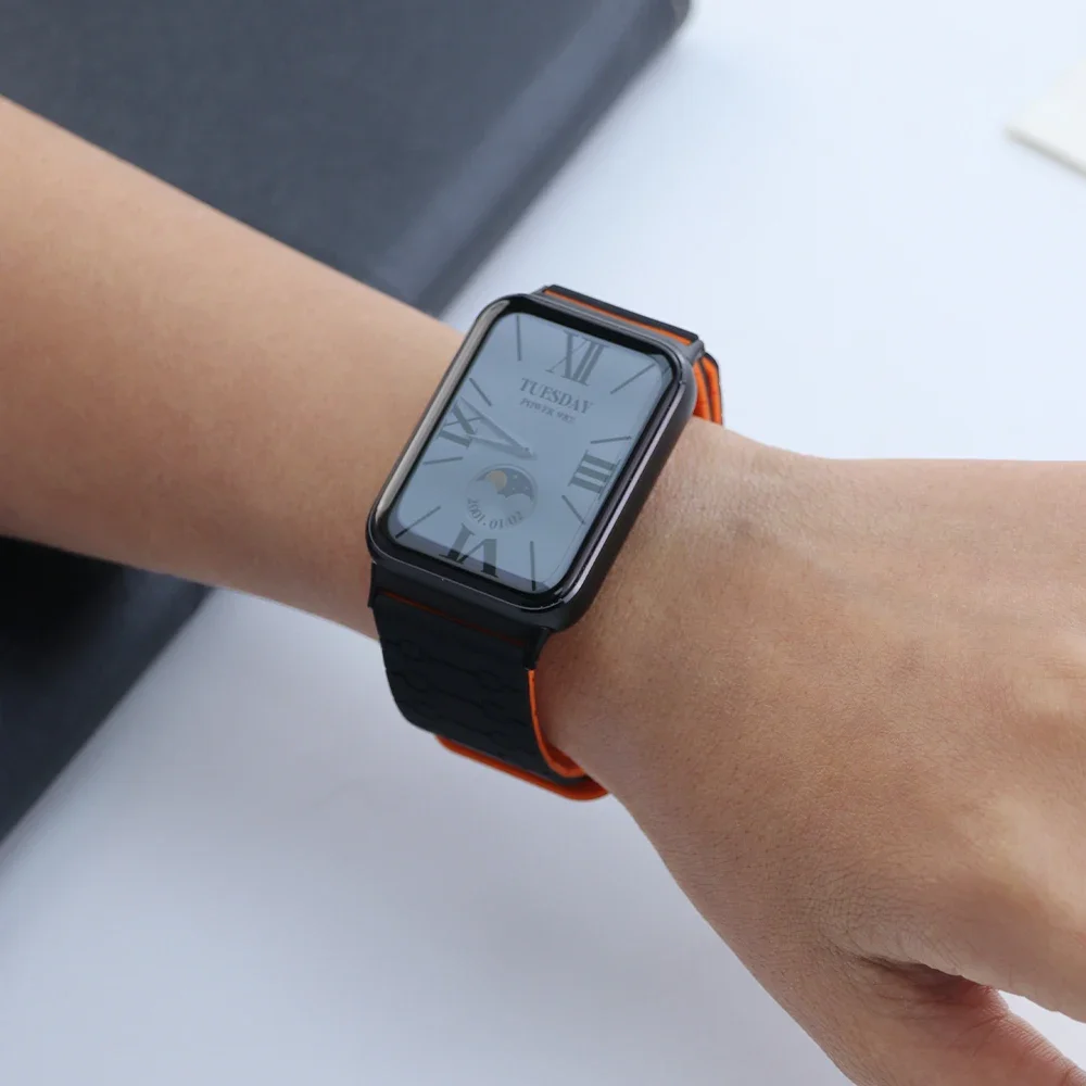 Cinturino in silicone per Redmi Watch 5 4 Correa braccialetto magnetico per Xiaomi Mi Band 8/9pro cinturino da lavoro sostituibile