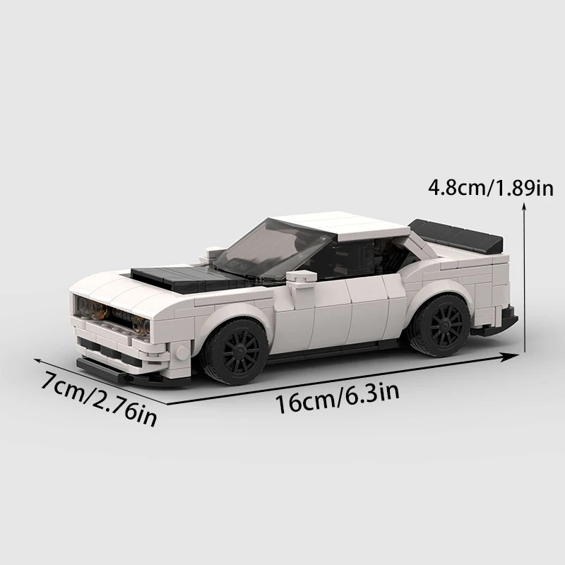 Modelo de carreras creativo MOC, la mejor opción para regalos de cumpleaños y Navidad, adecuado para decoración y colección del hogar.