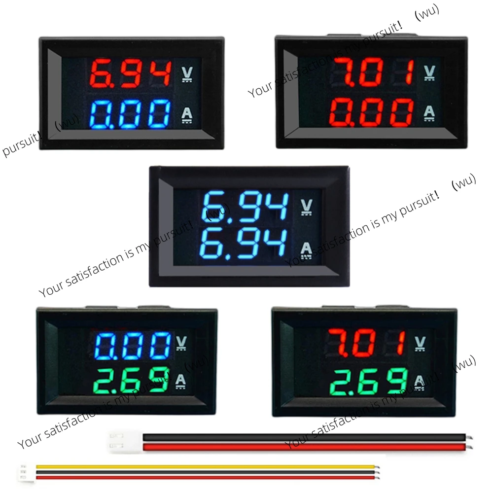ZOCI-DC0-100V 10A  LED Digital Voltmeter Ammeter Car Motocycle Voltage Current Meter Volt Detector Tester Monitor Panel