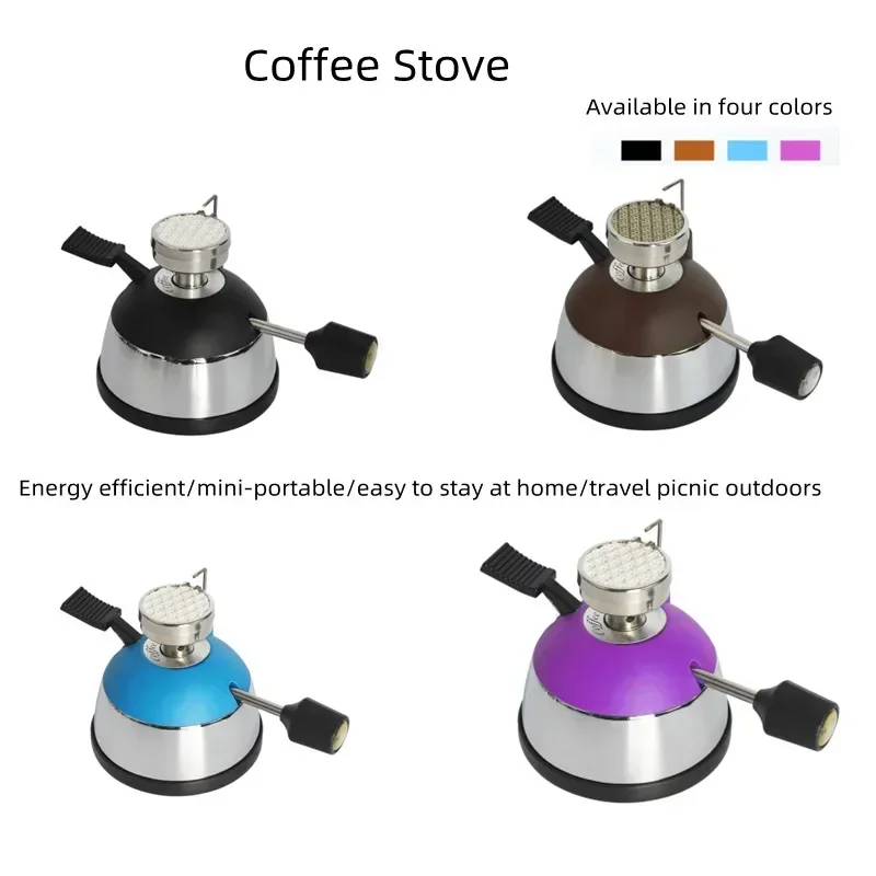 Micro Burner PORTABLE GAS FURNACE HT-5012 Coffee Gas Stove Ceramic Head Mini Portable Siphon Pot, Moka pot gas stove