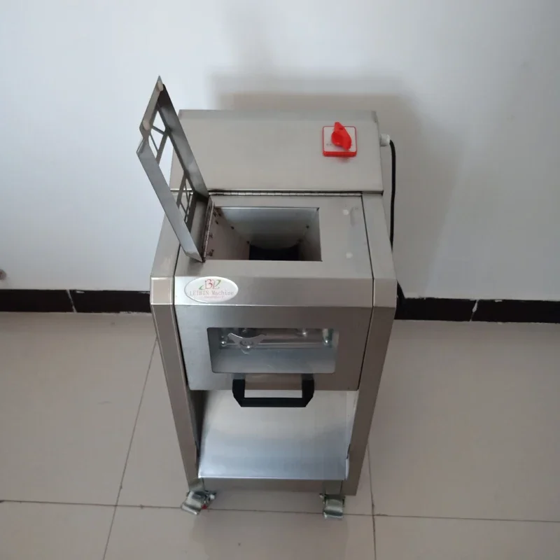 Stainless Steel 800kg/h Meat Slicer Electric 110V 220V 2.5-20mm Meat Cutter Commercial Meat Cutting Machine