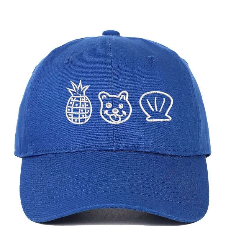 New Freenbecky Same Hat  Pineapple Shell Dog Family of Three Embroidered Eternal Love Soft Top Embroidered Baseball Freen becky