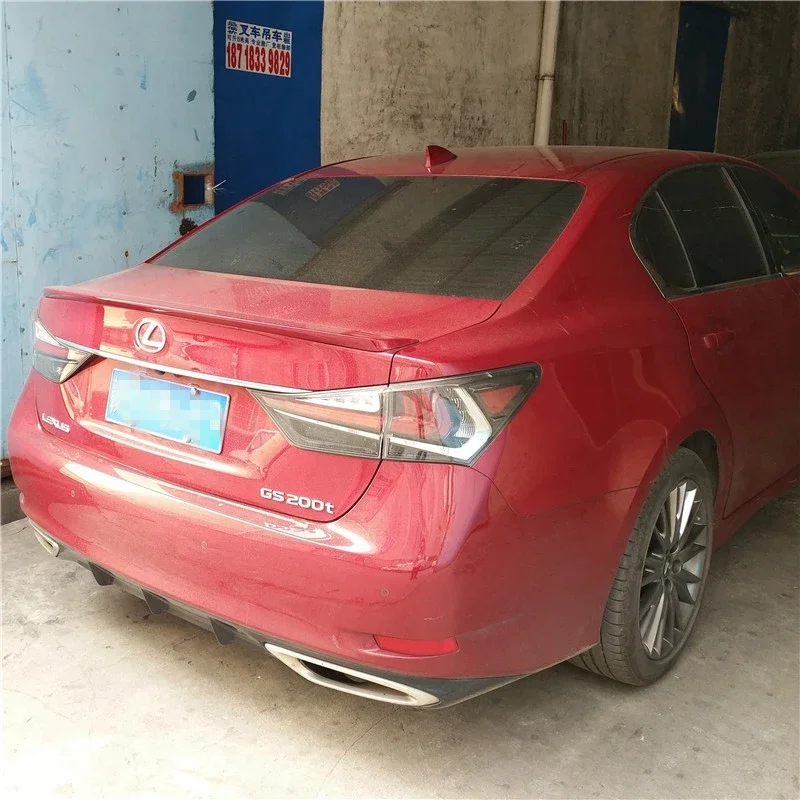 Спойлер нового дизайна для LEXUS GS 200 250 300 350 450 (модели 2013-2018 годов), под покраску грунтовкой или самостоятельной окраской.