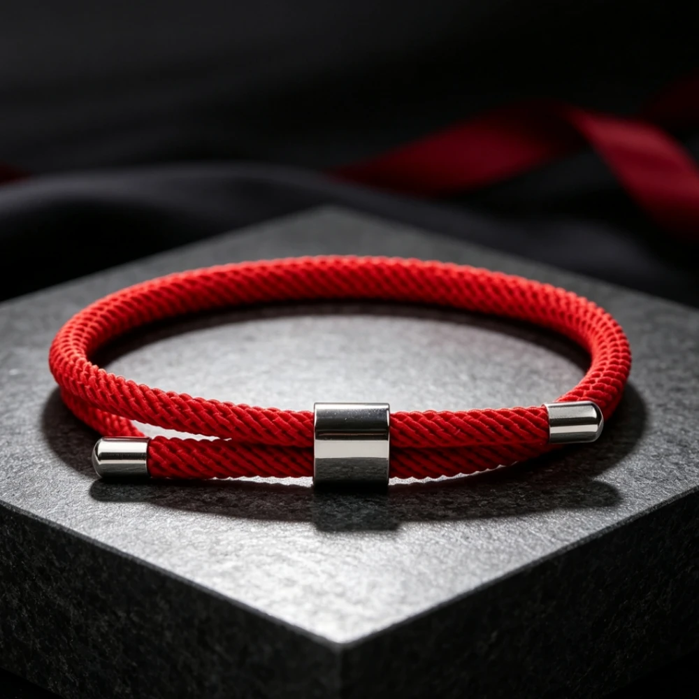 VOQ Hot Selling Lucky Red String Transit Bracelets for Men and Women Couples Adjustable Bracelet Hand Knitted Jewelry Gift