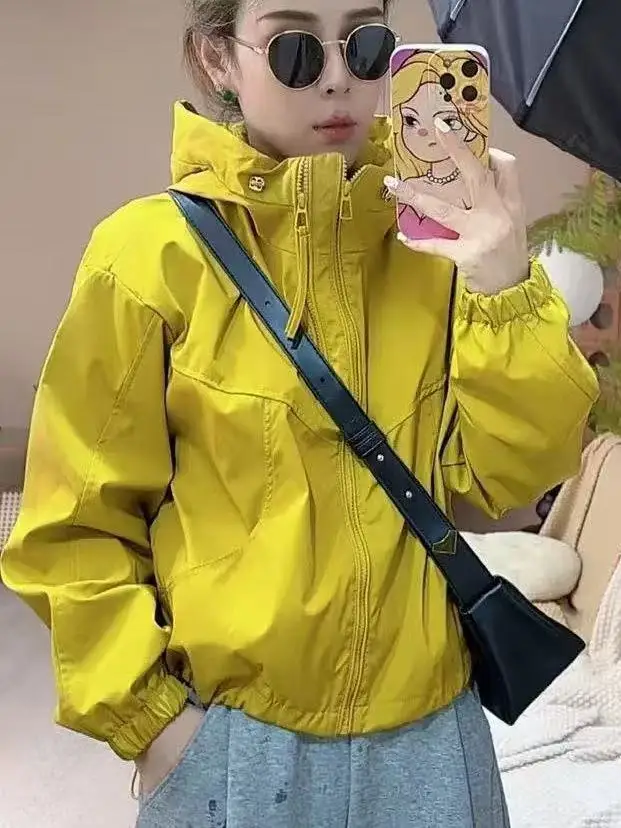 

Women's ort Jaet Outerwear 2025 Autumn New Sle Faionable Versatile Ladies' Premium Feel Windproof Zipper Closure Pure...