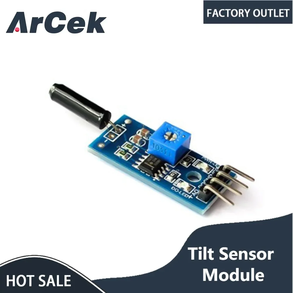 Módulo Eletrônico Sensor de Inclinação Sensor de Vibração Microcontrolador Interruptor Blocos de Construção Robô Inteligente para Arduino Kit DIY