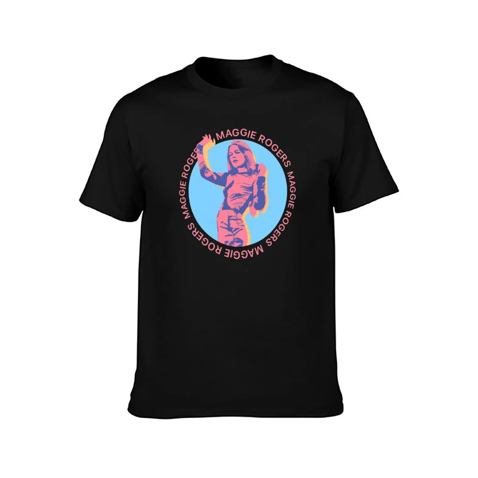 Maggie Rogers T-Shirt, Summer Casual Cotton Tee, Oversized Streetwear Tops, Vintage Graphic Print, Loose Fit Short Sleeve