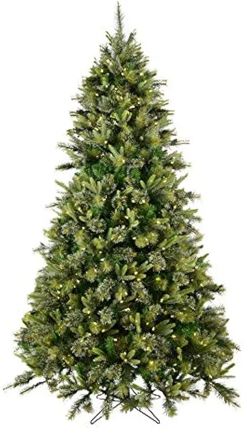 7.5' Cashmere Pine Artificial Christmas Tree - Warm White Dura-Lit® LED Lights - Faux Christmas Tree - Seasonal Home Decor