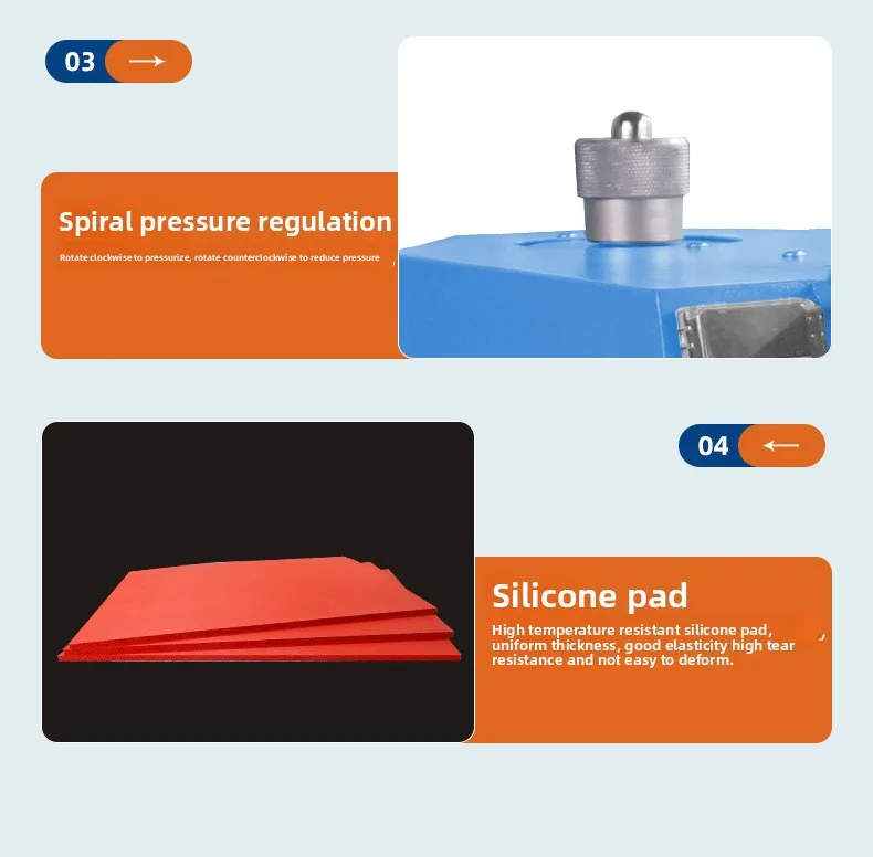 Multifunctional Shaking Head Heat Transfer Machine High Pressure Manual Pressing Logo Collar Clothing Heat Transfer Machine