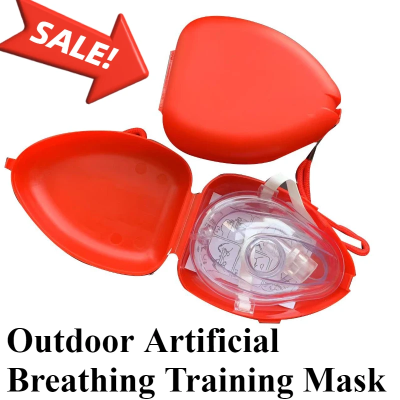 1pc Disposable CPR emergency breathing mask protecting rescue personnel artificial respiration one-way breathing valve tool