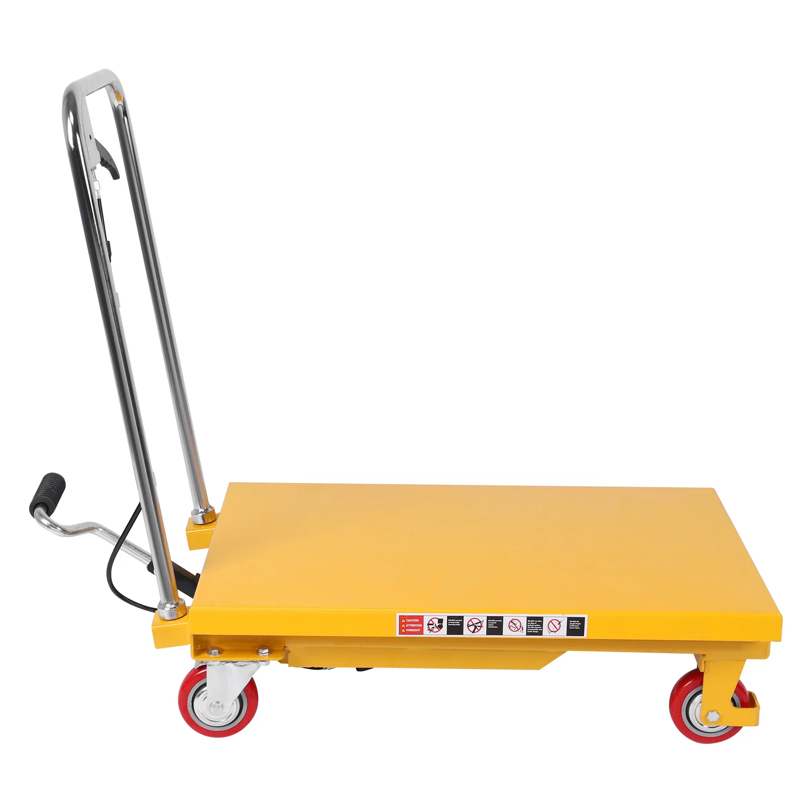 Lift Table Cart with Lifting Table Hydraulic Lift Trolley for Material Handling