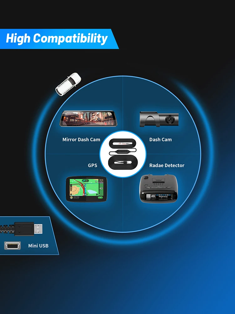 DDPAI WiFi Car DVR Mini Pro HD Night Vision 1296P Dash Cam Recorder image 5