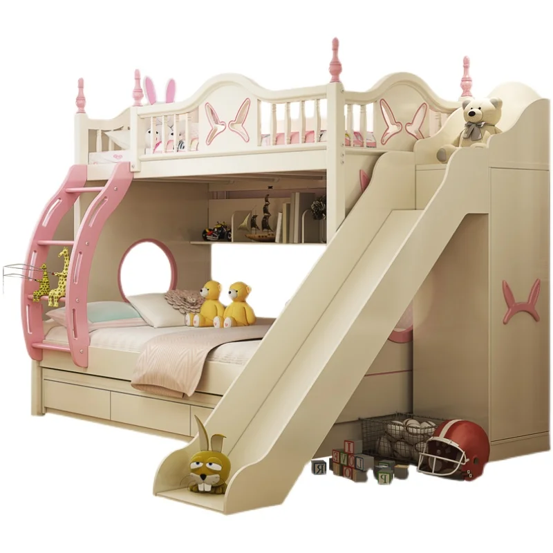 Children's up and down bed Bunk Mother bed High and low Furniture set Space saving multi-function