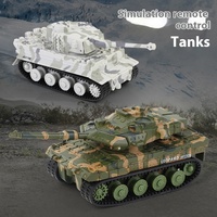 Children'S Mini Remote Controlled Tank Military Model Tank Six Way Remote Control Simulation Battle Tiger Style Children'S Toy