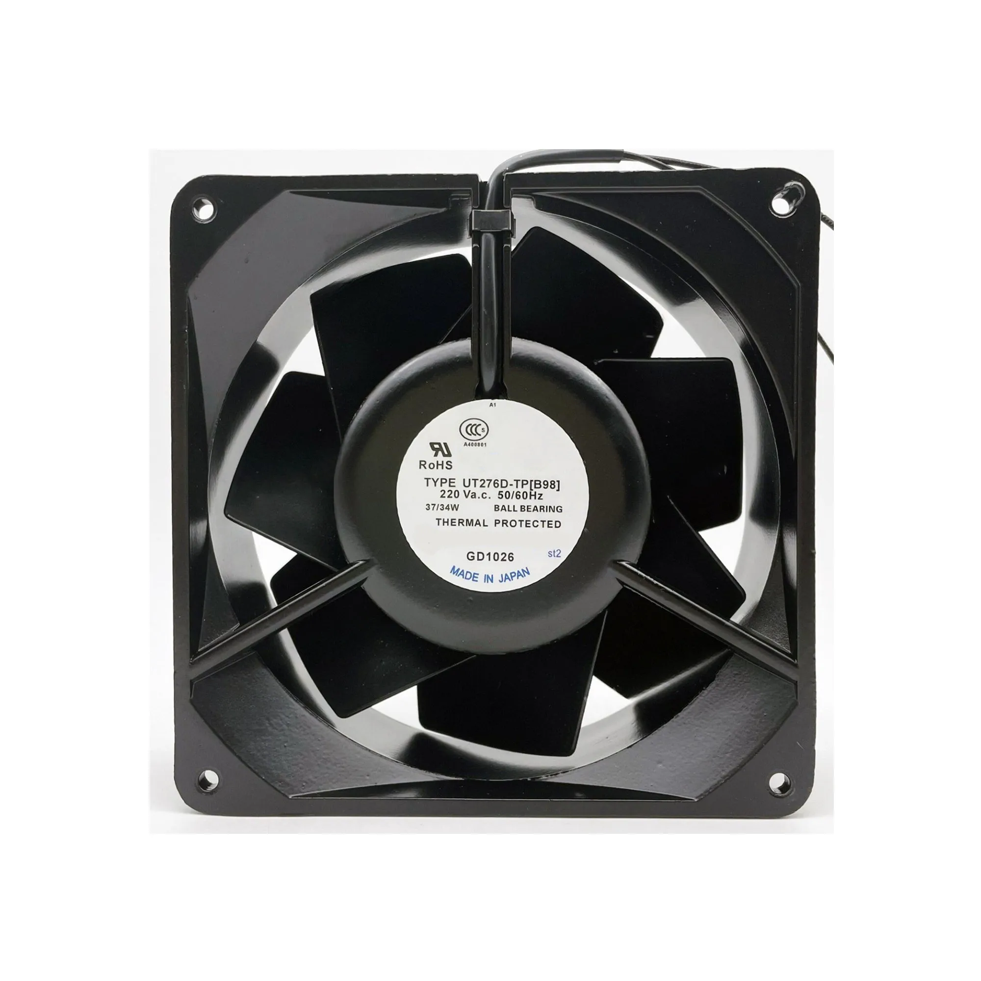 

Cooling Fan TYPE UT276D-TP UT276D-TP[B98] AC 220V 37/34W 14cm 14050 140x140x50mm