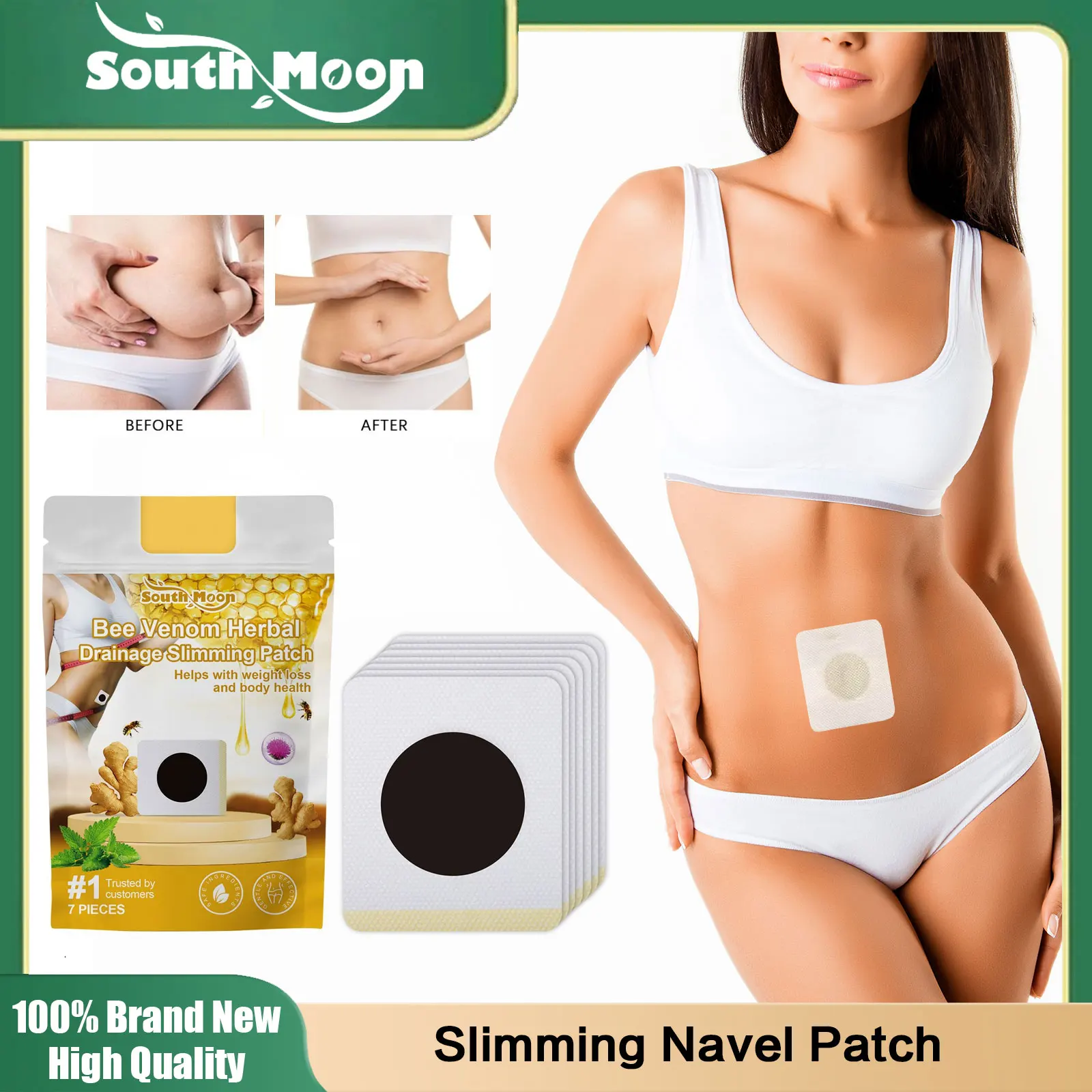 Weight Loss S-Limming Patch Improve Stomach Fat Burning Belly Anti Cellulite Remover Detox Body Waist Legs Shaping Navel Sticker