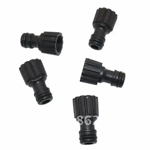 Bomba de diafragma para lavagem de carros, bico plástico conector rápido, conexão escova, rosca fêmea, 18mm, 5 pcs