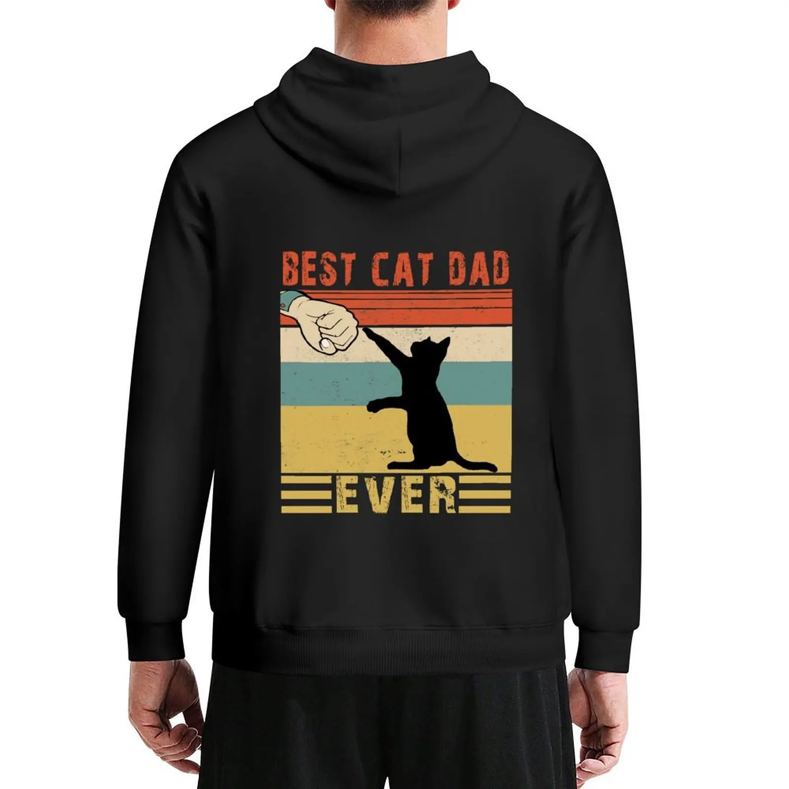 

BEST CAT DAD EVER Hoodie autumn new products men clothes men's winter sweater men's autumn clothes oversized hoodie