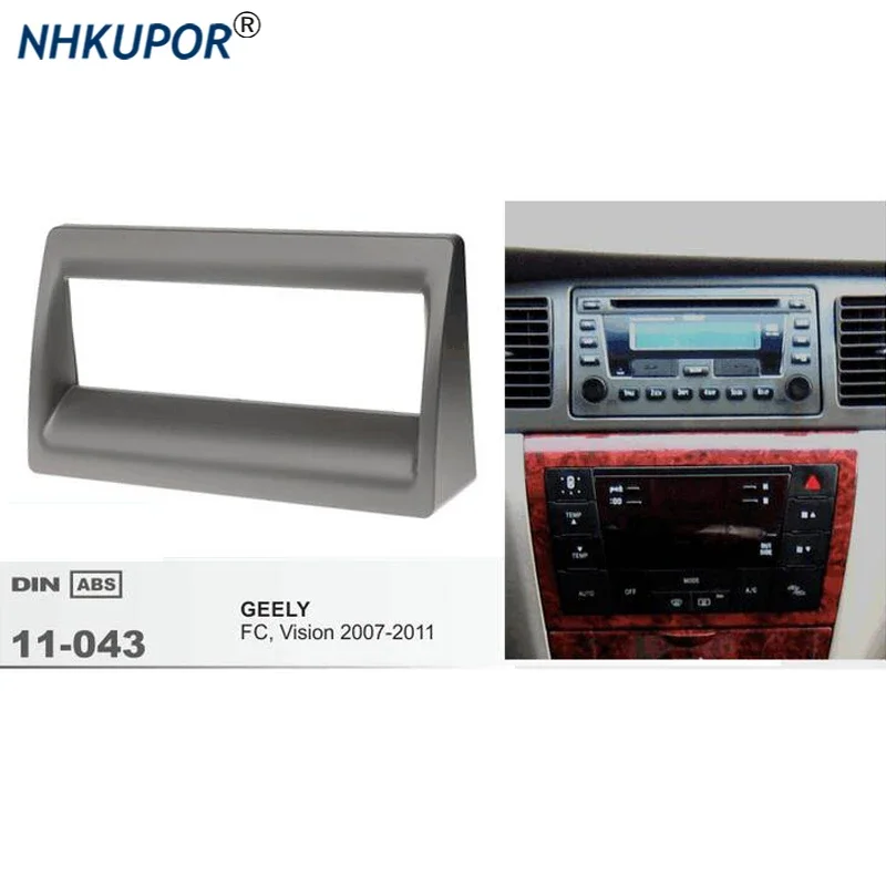 1 Din Car Radio Fascia For GEELY FC Vision 2007 2008 2009 20010 2011 Auto Stereo Dash Panel CD Trim Installation Frame Kit