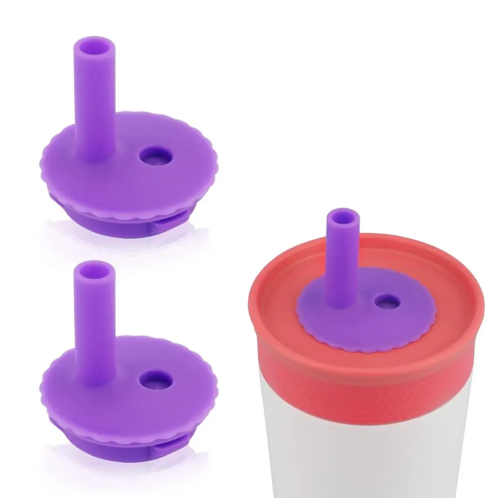 Replacement Replacement Straws Large Diameter Straw Dust-proof Soft Lid Straw Accessories for 12/15oz Tumbler Bottle