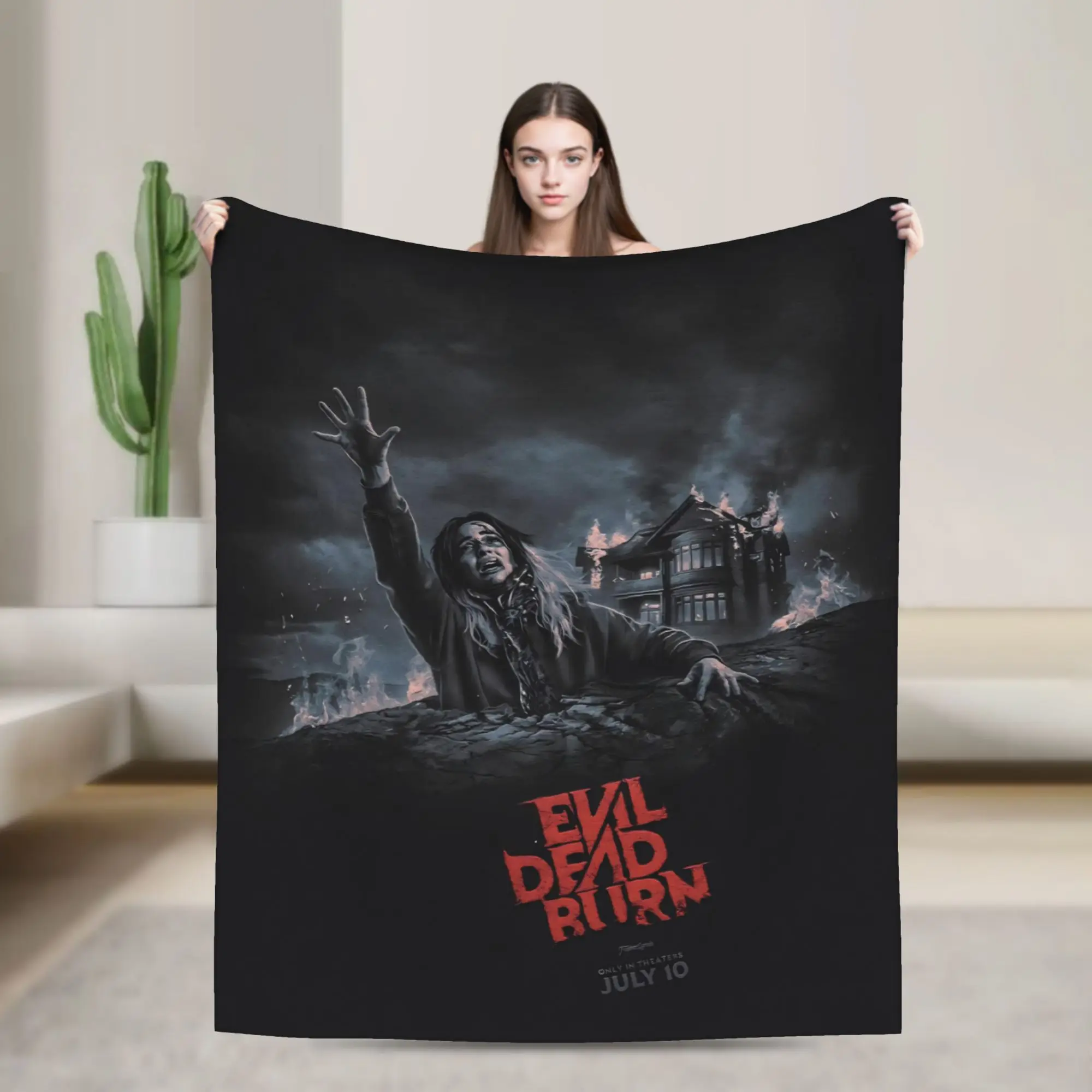 Evil Dead Burn Merch Blanket Lightweight Warm  Throw Blankets for Bed 50x60 Inches Multiple Sizes Throws And Blankets