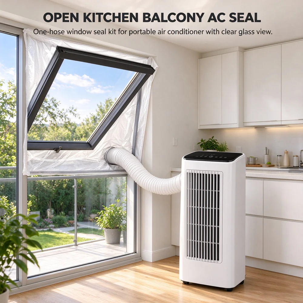 Window Seal Fabric For Portable Air Conditioner Dustproof Sealing Cloth Block Hot Air And Keep Cool Inside For Mobile AC