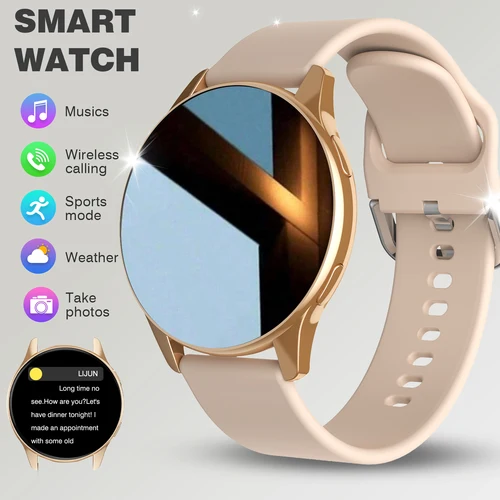 Reloj inteligente, llamada/marcación inalámbrica, modo multideporte, múltiples recordatorios de aplicaciones, adecuado para hombres y mujeres, compatible con iPhone/An