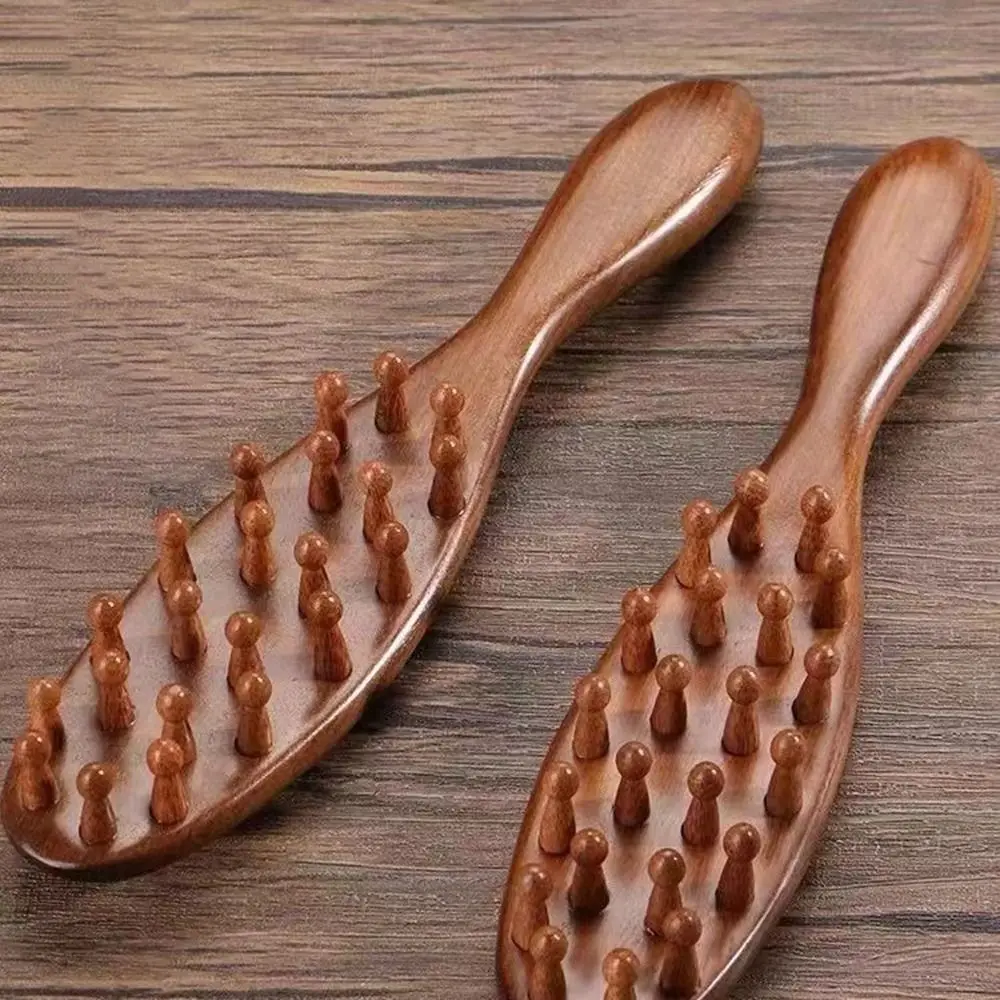 

Scalp Relax Meridian Massage Comb Sandalwood Anti-static Head Massage Comb Blood Circulation Smooth Hair Sandalwood Hair Comb