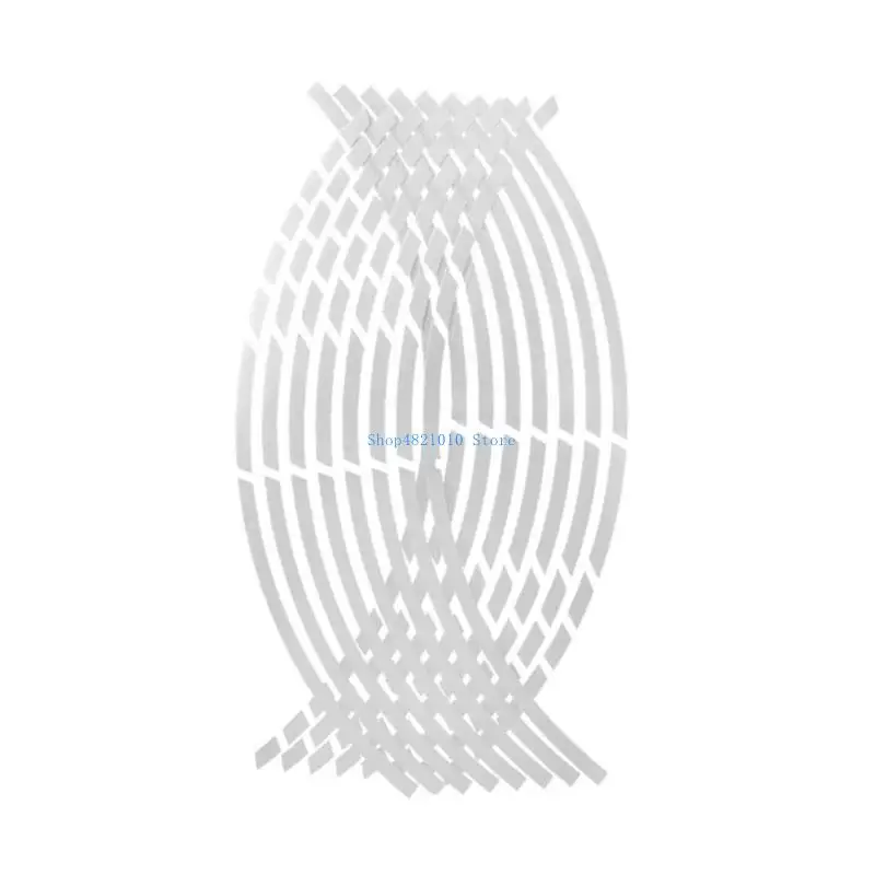 

T3LF Universal Tape Reflective Wheel Stripe Decal Sticker Night Safety Stripe for 17-18'' Motorcycle Sticker