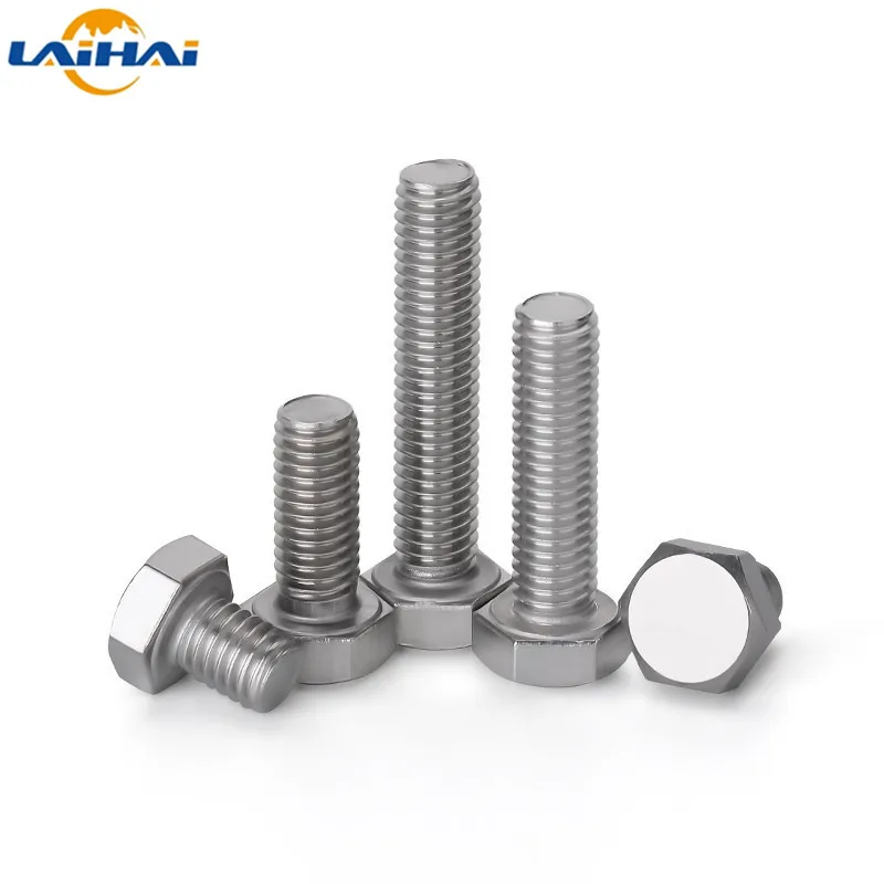 10PCS UNC US 10#24 304 A2 Stainless Steel DIN933 External Hex Screw Outer Hexagon Head BoltThin teeth coarse teeth outer hexagon