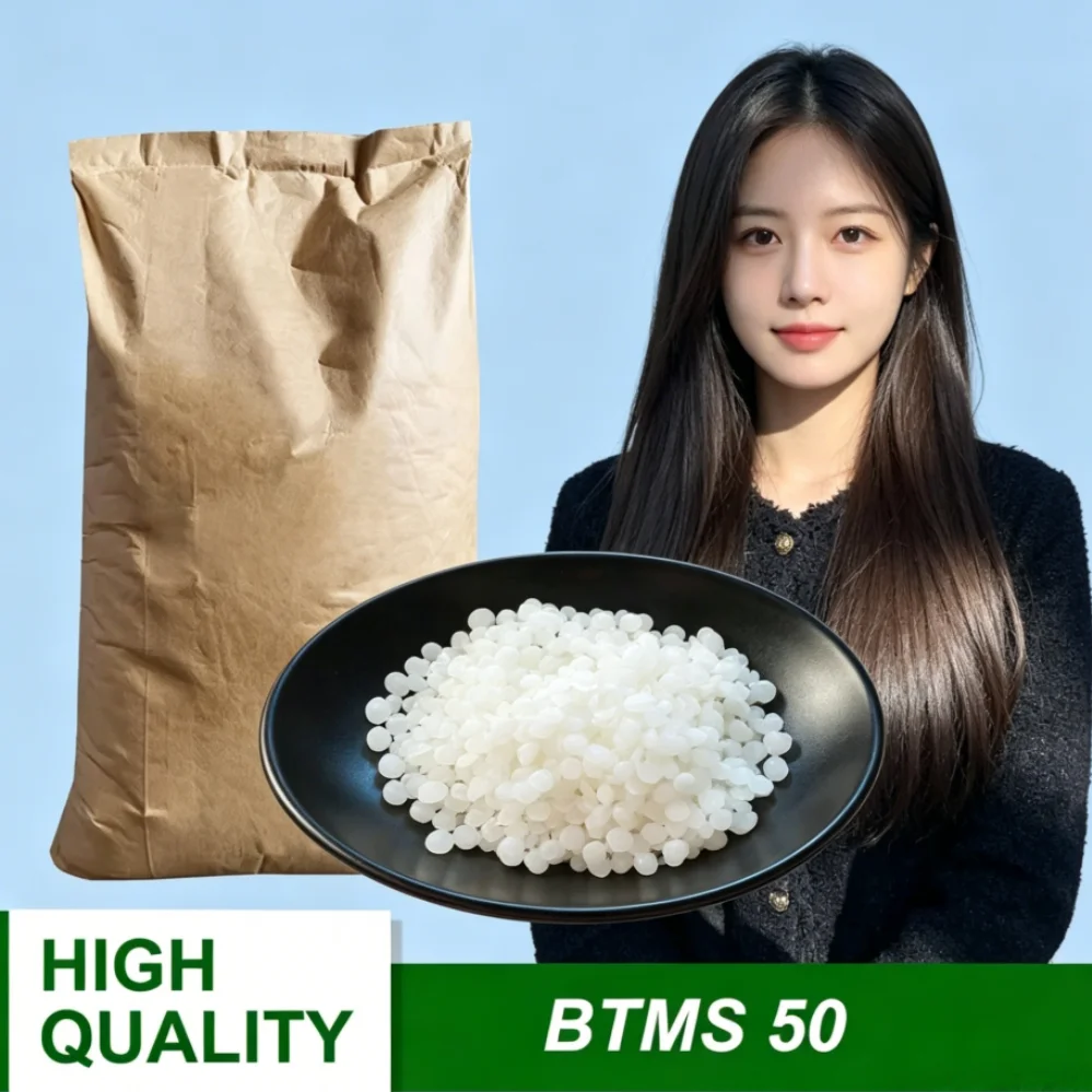 Agente Suavizante y Alisante para el Cabello BTMS 50, Ingredientes para el Cuidado del Cabello, Venta Caliente
