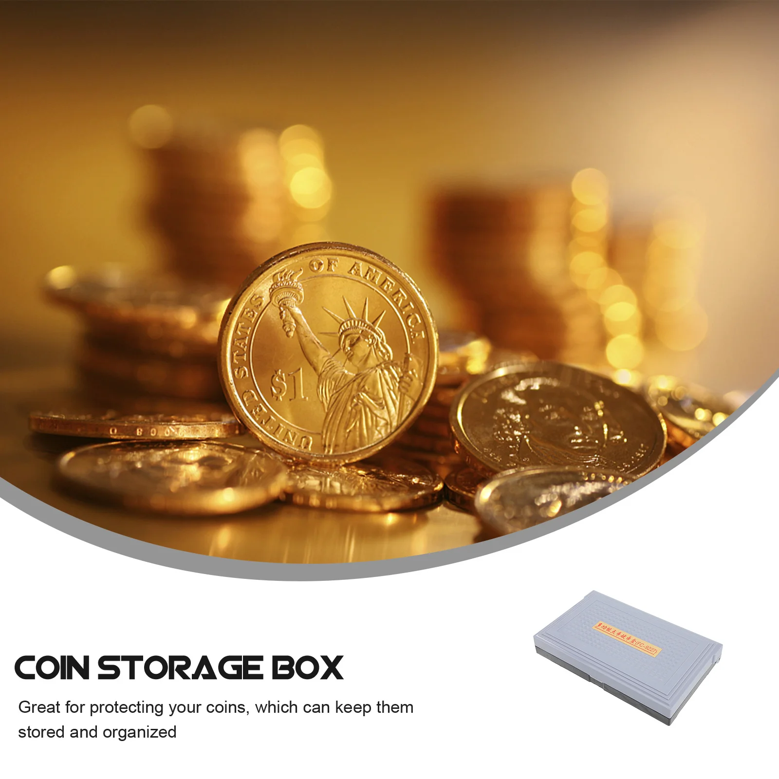 Coin Storage Box Multi-Grid Plastic Coin Case For Supermarket Bank Cashier Reusable Organizer Container Bank Supply