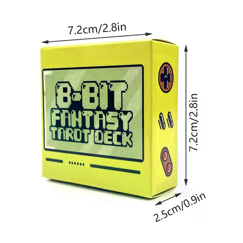 1 Box 8 Bit Fantasy Tarot Deck Card Profetie Waarzeggerij Familie Party Board Waarzeggerij Spel Beginners Tarot Kaarten Bordspel