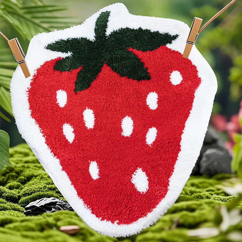 Cute Cartoon Dumpling Shape Tufted Rug Room Decoration Stylish Non-Slip Carpet Fluffy Kids Bedroom Bedside Floor Mat