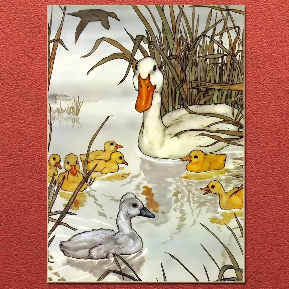 Fairy Tale-The Ugly Duckling Poster Canvas painting poster--New 2026