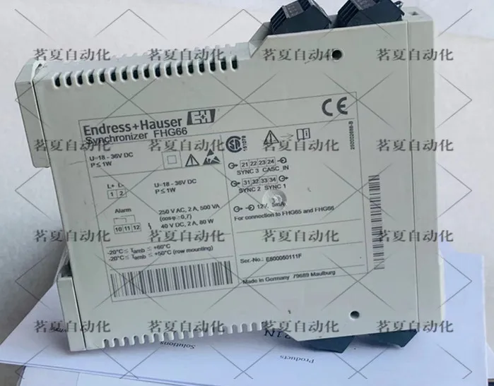 Original ENDRESS + HAUSER Safety Barrier Relay FHG66 In Stock