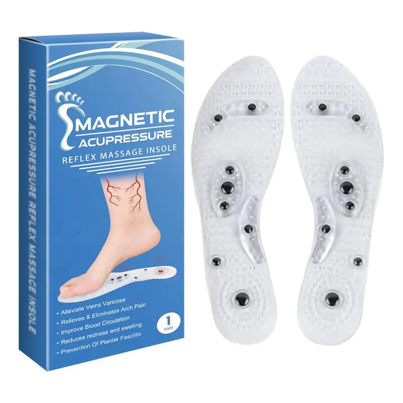 Massage Inserts Reflexology Acupoint Insoles Breathable Footwear Massage Inserts Orthopedic Insoles For Foot Massage