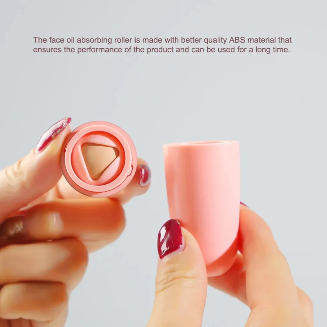 1個入り フェイスケア 火山岩ローラー ミニ オイルコントロール フェイシャルローラー 脂肪除去 Tゾーン オイル吸収 再利用可能 スキンケアツール