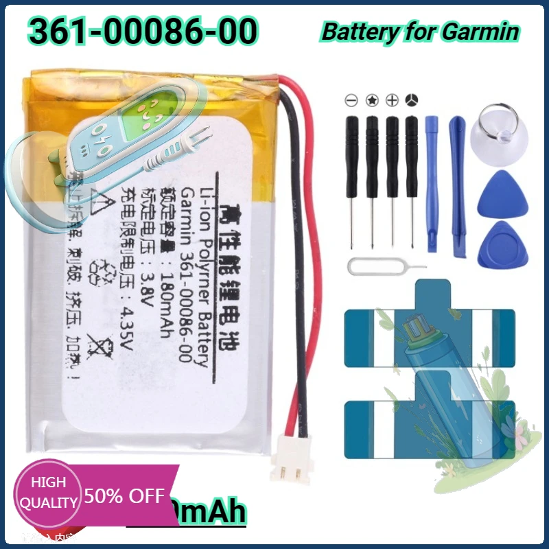 

180mAh Replacement Battery 361-00086-00 for GARMIN Forerunner 220 225 230 235 235J 620 630 735XT + Free Tools