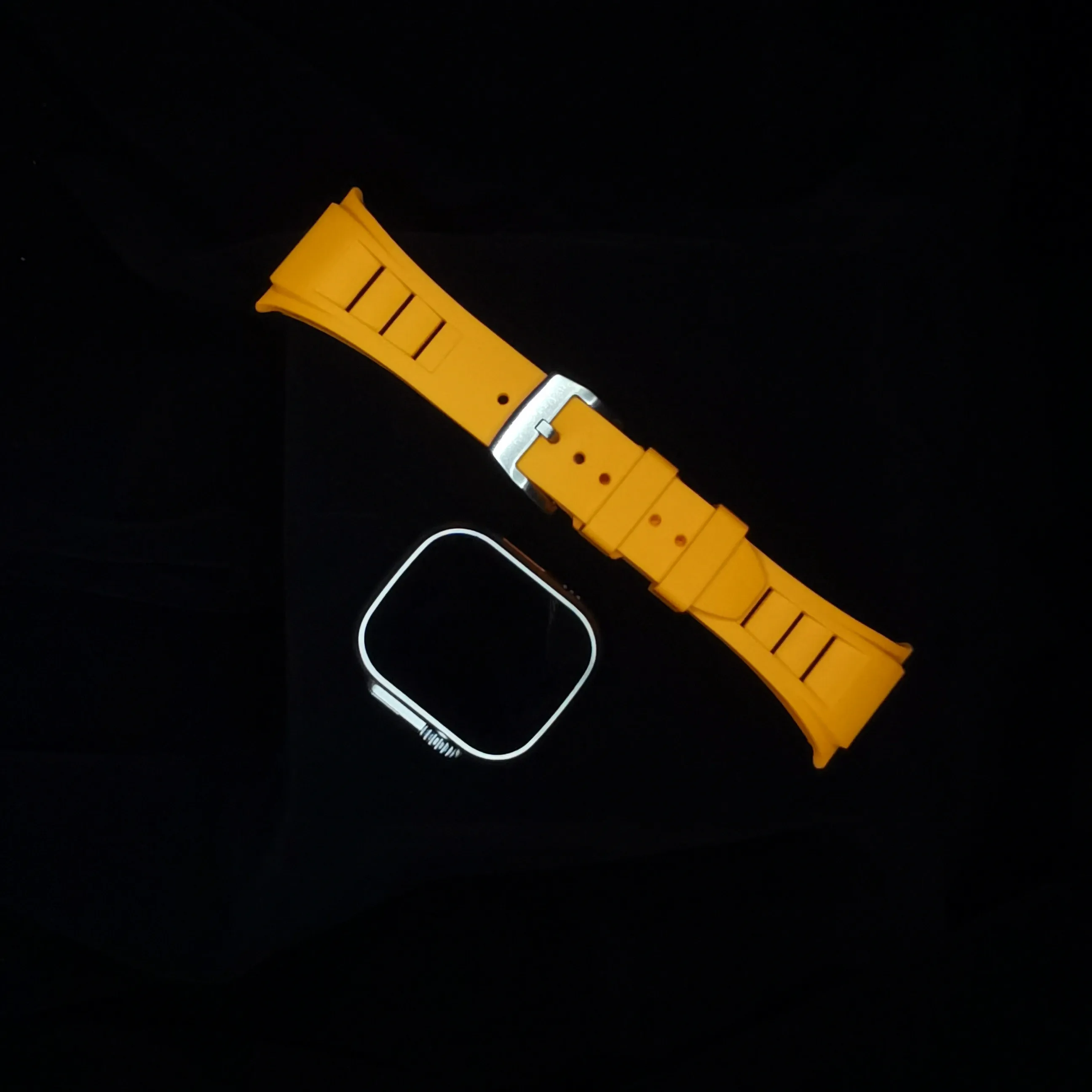 Sports Rubber Strap For Apple Watch Ultra 2 1 49MM 45MM 44MM 42MM Soft Silicone Band For Iwatch Series 9 8 7 6 5 4 SE 3 Bracelet