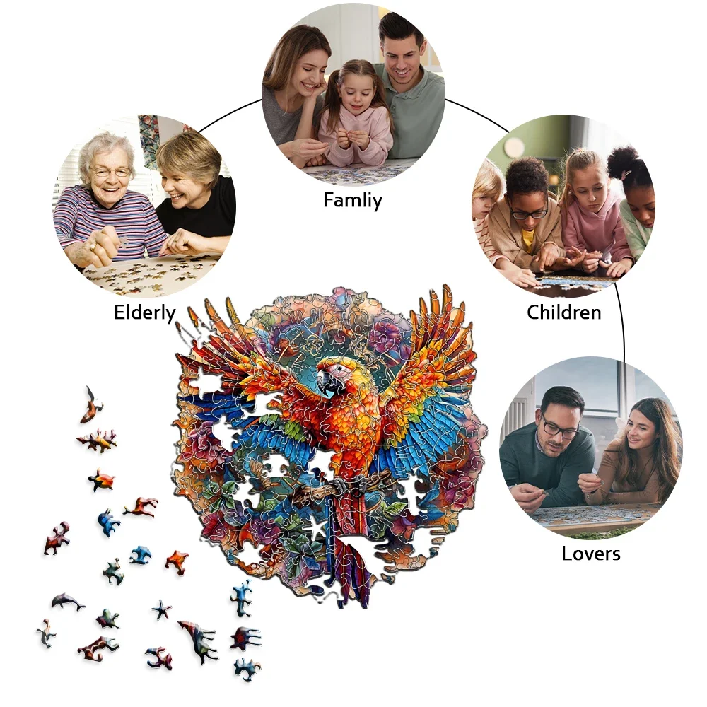 Beautiful Hummingbird Wooden Puzzle - Perfect Home Decoration and Holiday Gift Creative Puzzle for Adults and Children\'s Puzzle