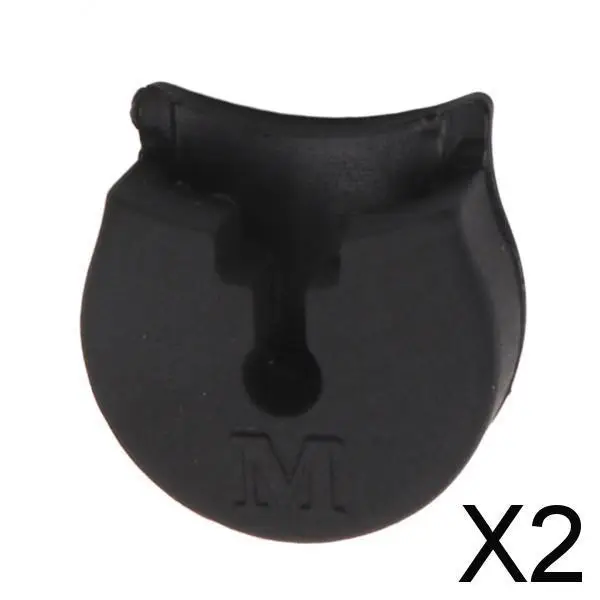 2xBlack Silicone Clarinet Oboe Thumb Rest Finger Protector Parts Large Caliber