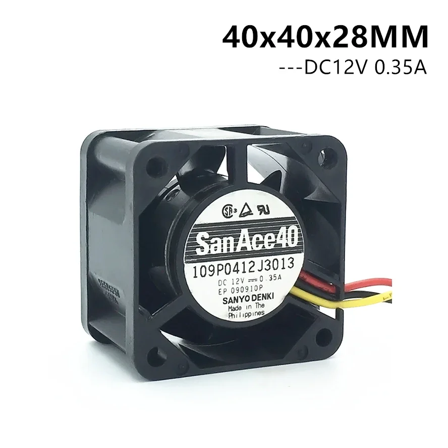 San-サーバーケース冷却ファン,4cm, 4028x40x28mm, 12v,0.35a,サーバーケース,3ピン,109p0412j3013,新品